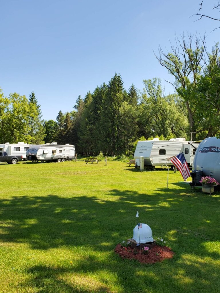 View of the central area at Brookview RV Park