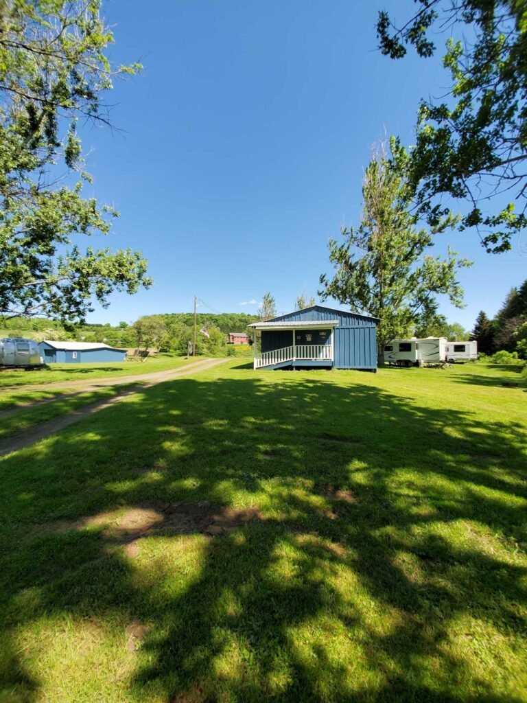 View of the main office at Brookview RV Park